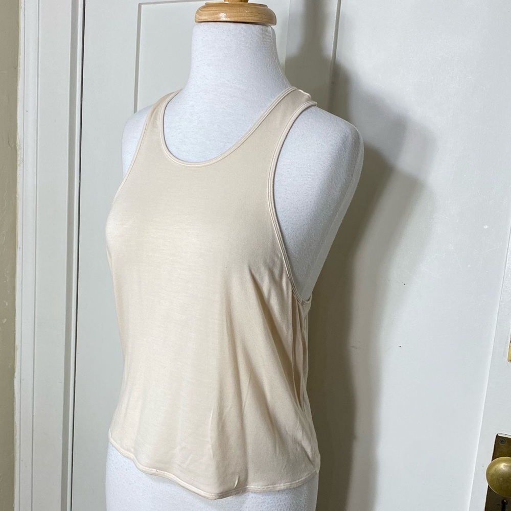 Parade Ivory Off White Cream Soft Stretch Camisole Tank Top XL